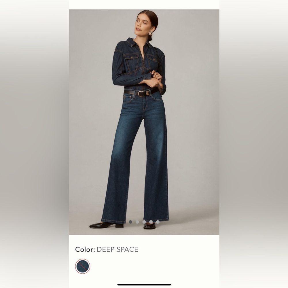 Etica Romi Mid-Rise Wide Leg Jeans Size 30